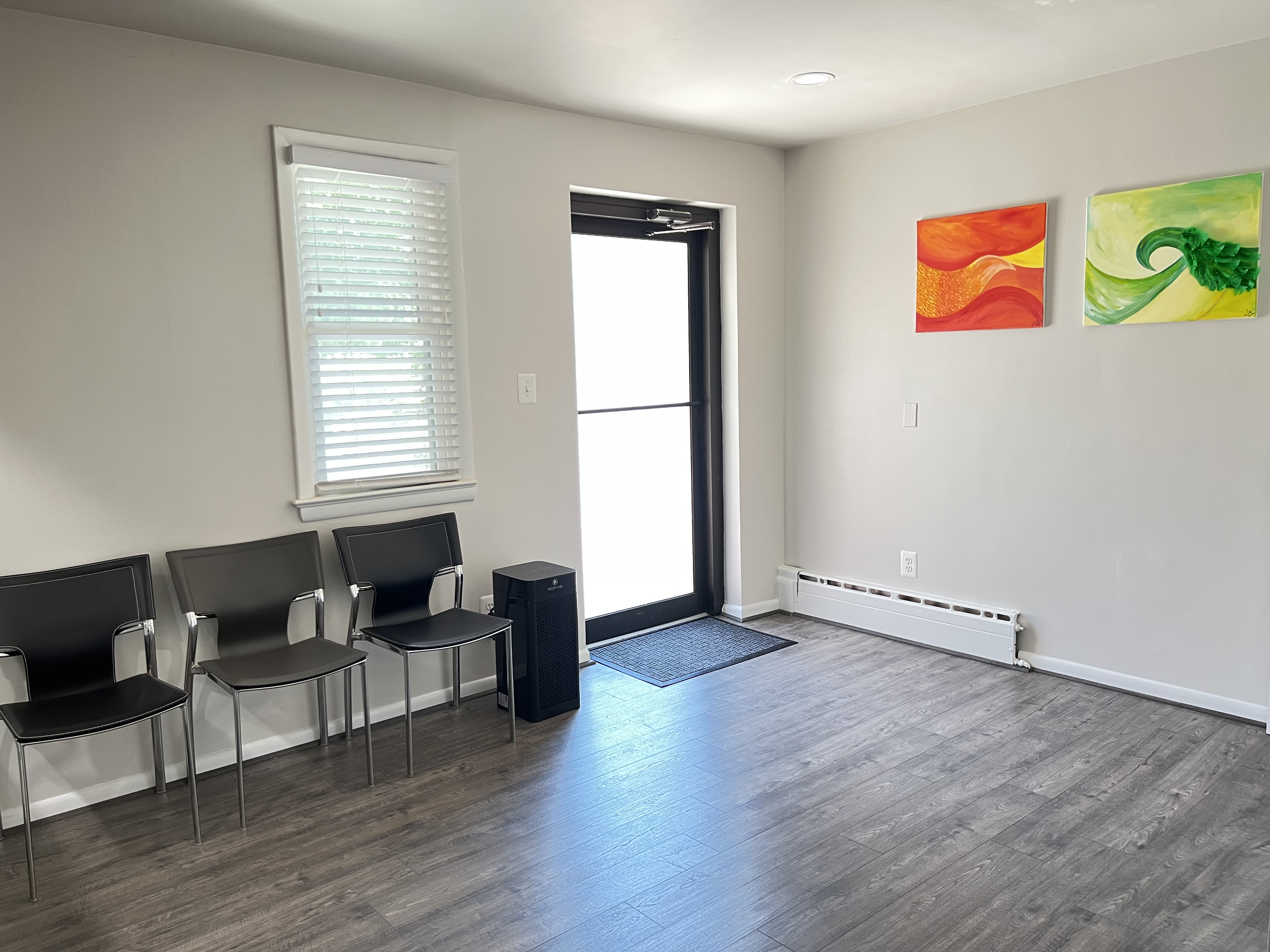 Entrance area to Tanager Family Dentistry Office in Columbia, MD