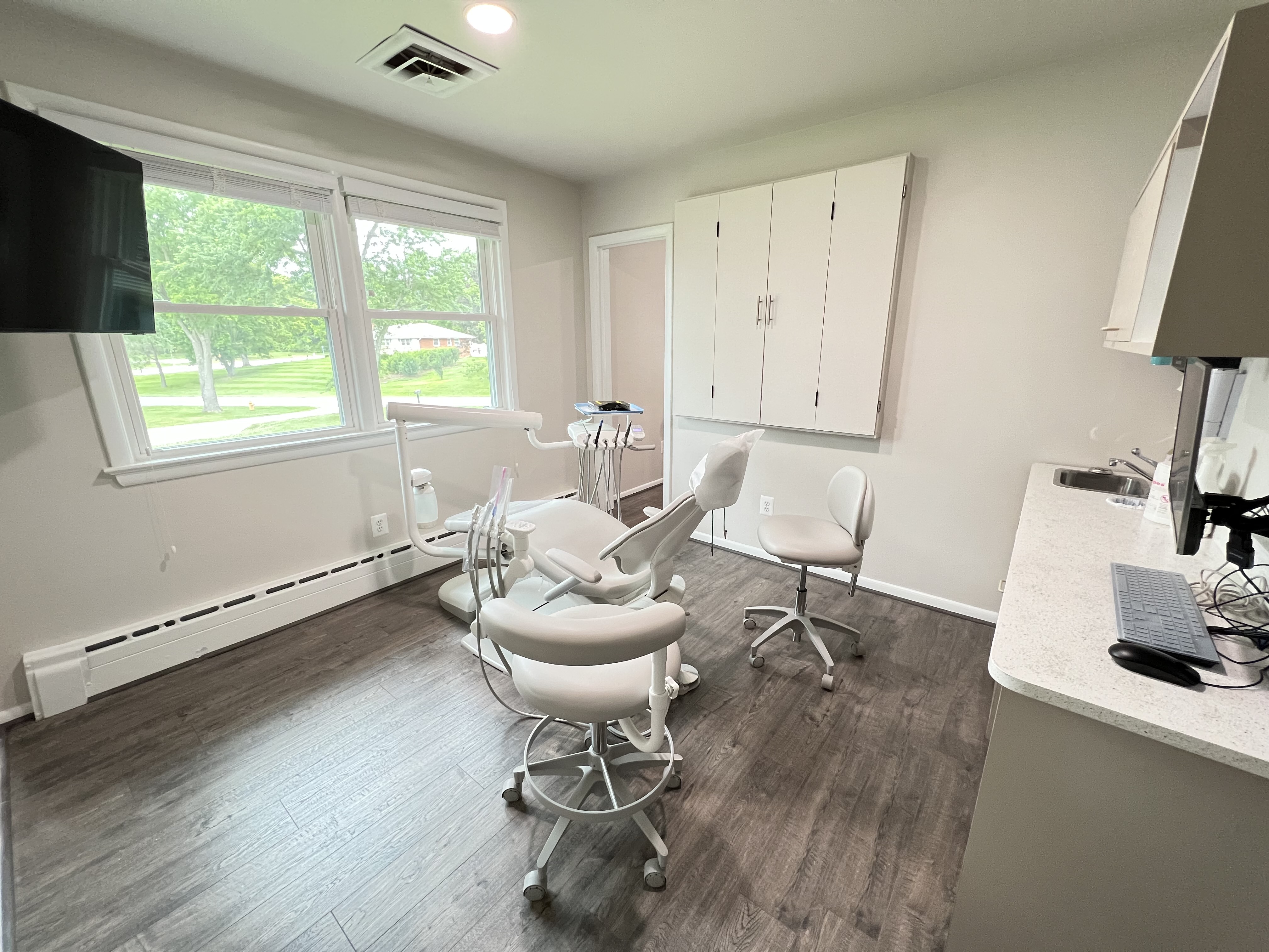 Patient Chair with a view in Tanager Family Dentistry Office in Columbia, MD